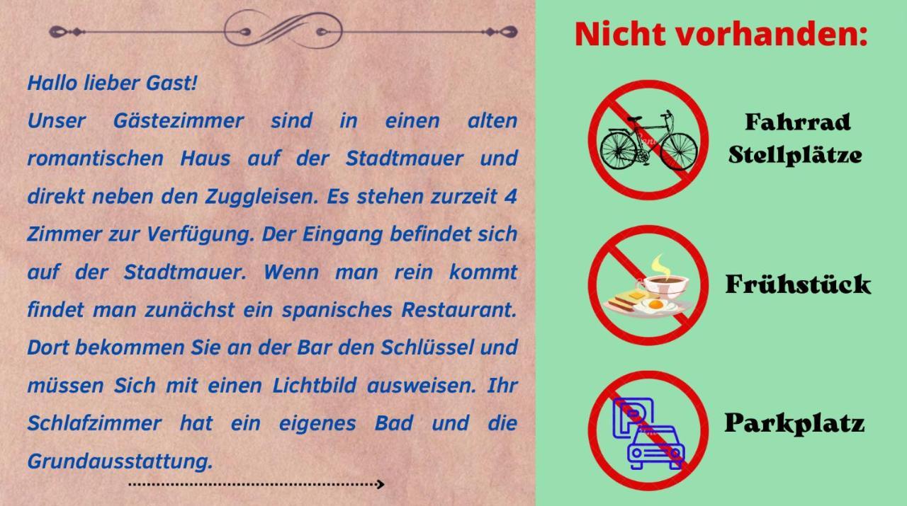 Hotelzimmer Im Alten Reihenhaus Auf Der Stadtmauer Bacharach Exterior foto